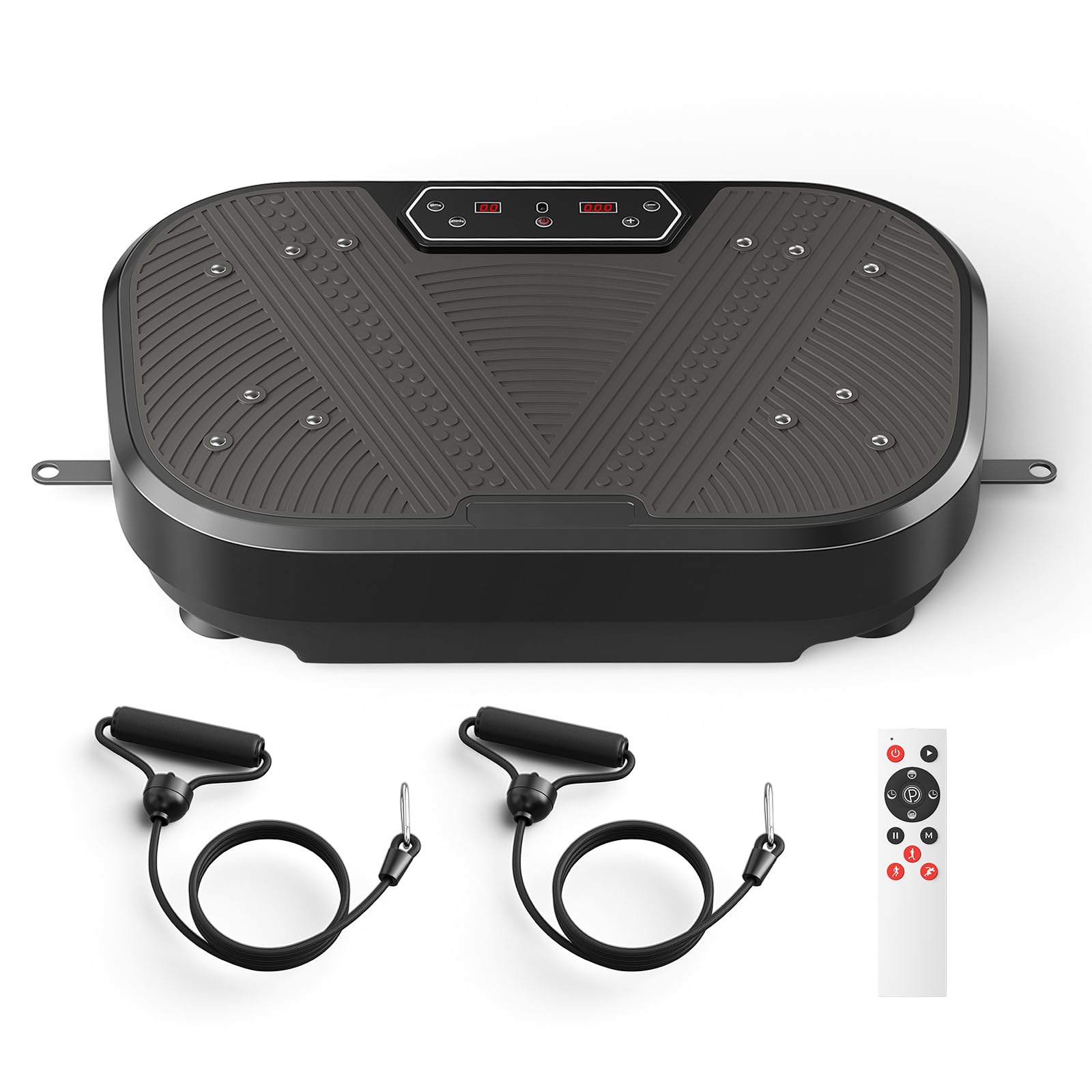 Plataforma Vibratoria 200kg, Plataforma Vibración Muscular con 120 Niveles de Intensidad y 10 Modos, Pantalla Táctil LED y Control Remoto Inalámbrico para Entrenamiento en Casa, Pérdida de Peso