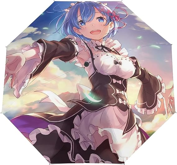 Amazon アニメ柄 Re Zero Re ゼロ リゼロ レム 長傘 日傘 逆さ傘 逆折り式傘 逆転傘 こだわりの二重構造 大きめ メンズ レディース おしゃれ ワンタッチ 自立式 強化8本骨 悪天候に強い 梅雨対策 台風対応 紫外線対策 Uv99 カット 濡れない 撥水性能up 軽量 高耐風 丈夫