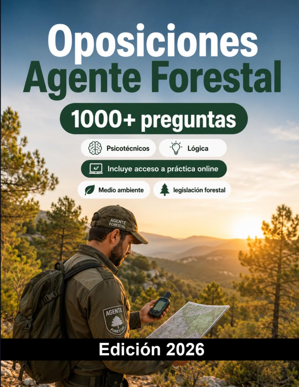 Oposiciones Agente Forestal 2026: Medio ambiente, legislación forestal, incendios, fauna, cartografía, supuestos prácticos y pruebas físicas