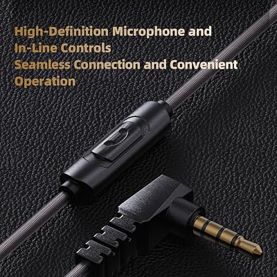 Piluyaa Wired Gaming Headphones IEM Earphones with 1DD，QKZ ENZO in Ear Monitor, HiFi Earbuds, Bass Sound with New 11mm Dynamic Driver for Video Music Gaming (Black)