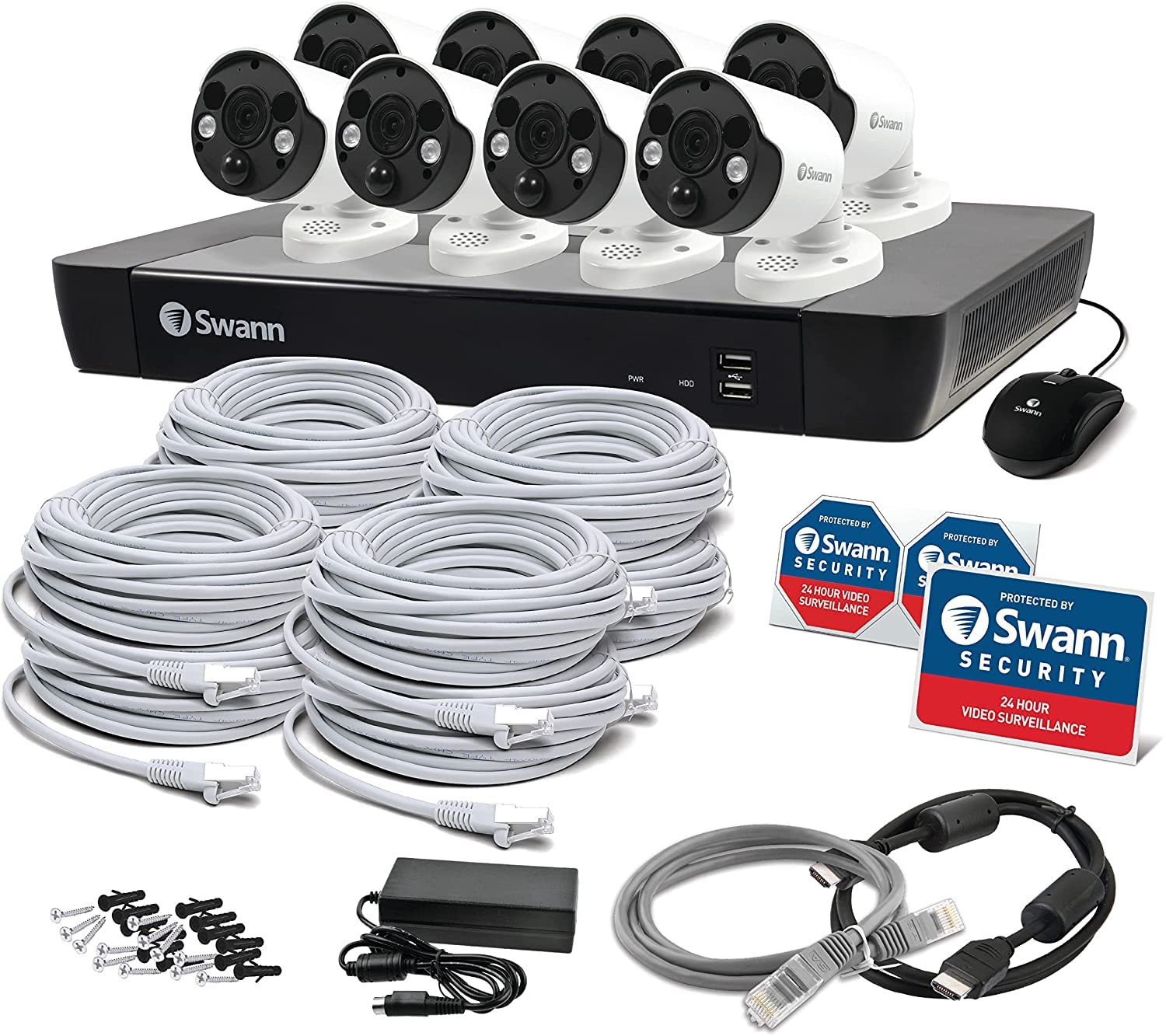 Swann Professional NVR Security System with 2TB HDD, 8 Camera 16 