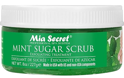 Mia Secret Exfoliante de azúcar de menta para spa (8 oz)