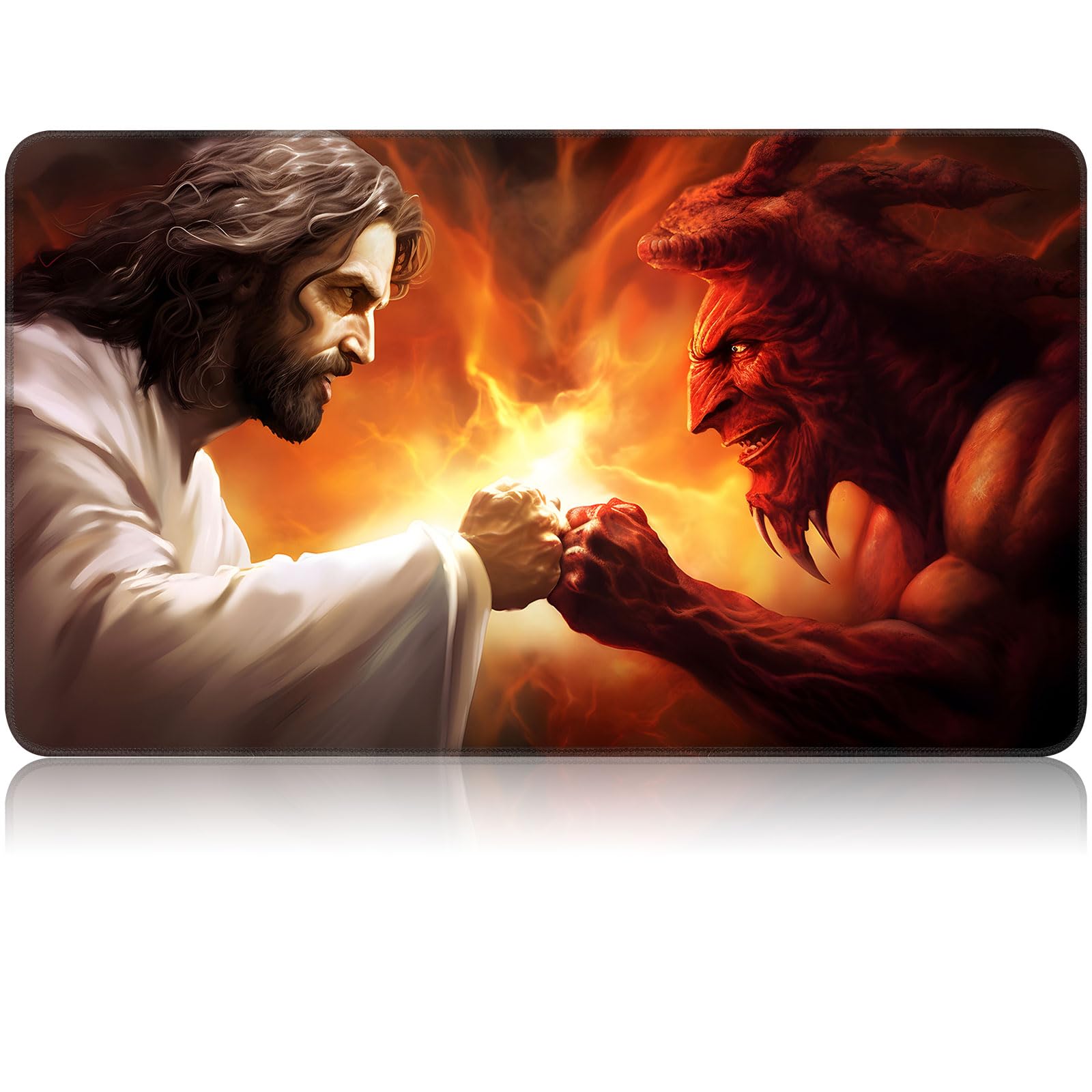 Magic TCG Rubber Playmat - Tabletop Card Playmat with Smooth Surface, Inked Game Mat for Battles