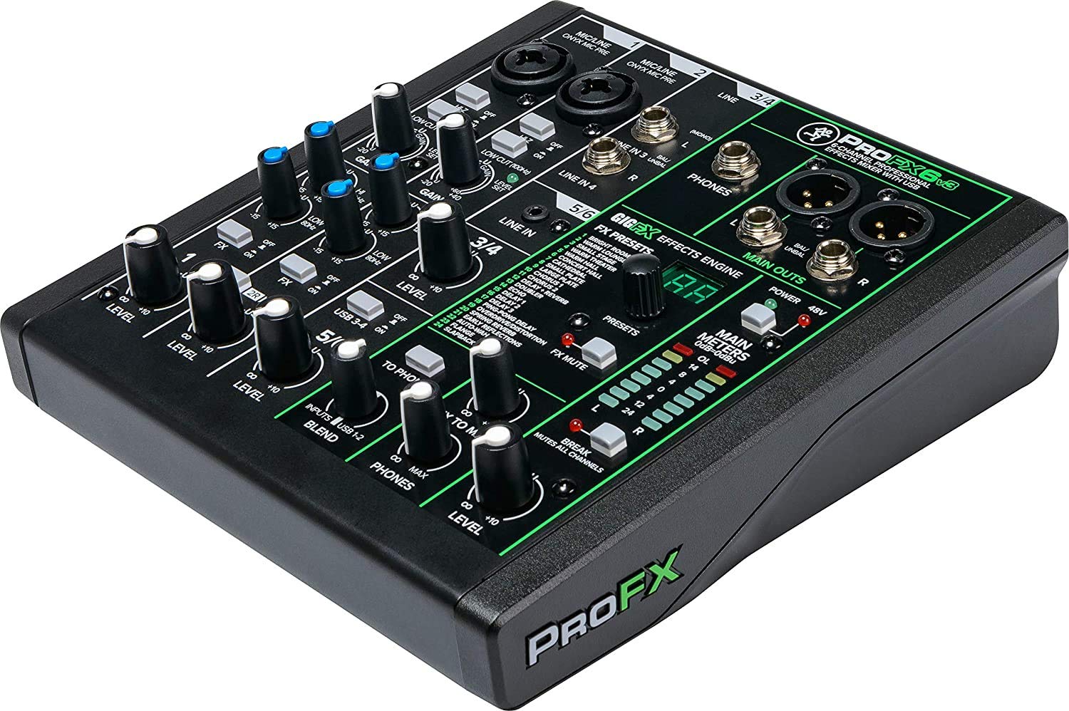Amazon.com: Mackie ProFX6v3 Compact 6-channel FX Mixer/Audio