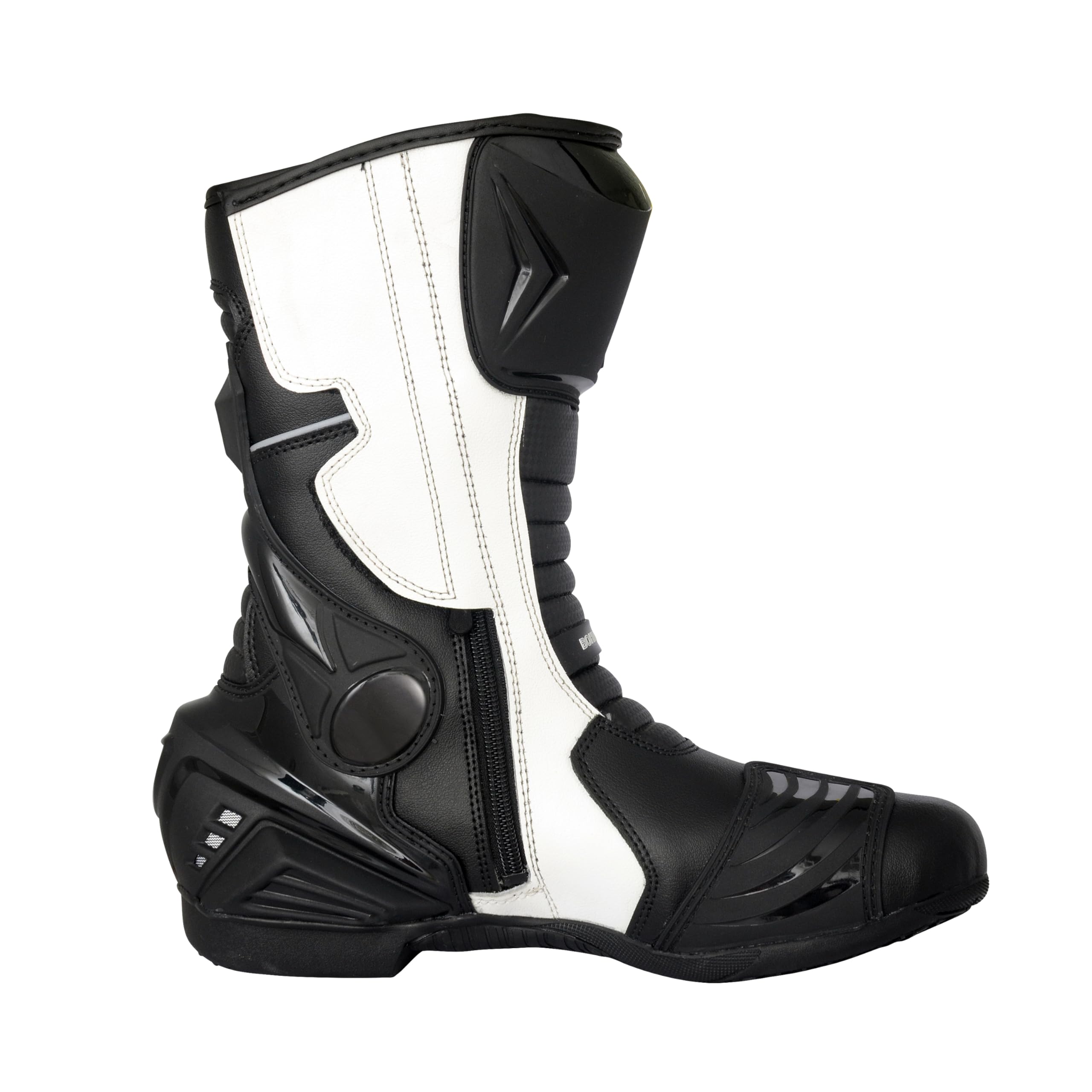 Bohmberg Stivali da Moto, Stivali Sportivi in Pelle, Pelle Resistente Idrorepellente con Protezioni Fisse/Design Molto Cool/urbano, motociclista