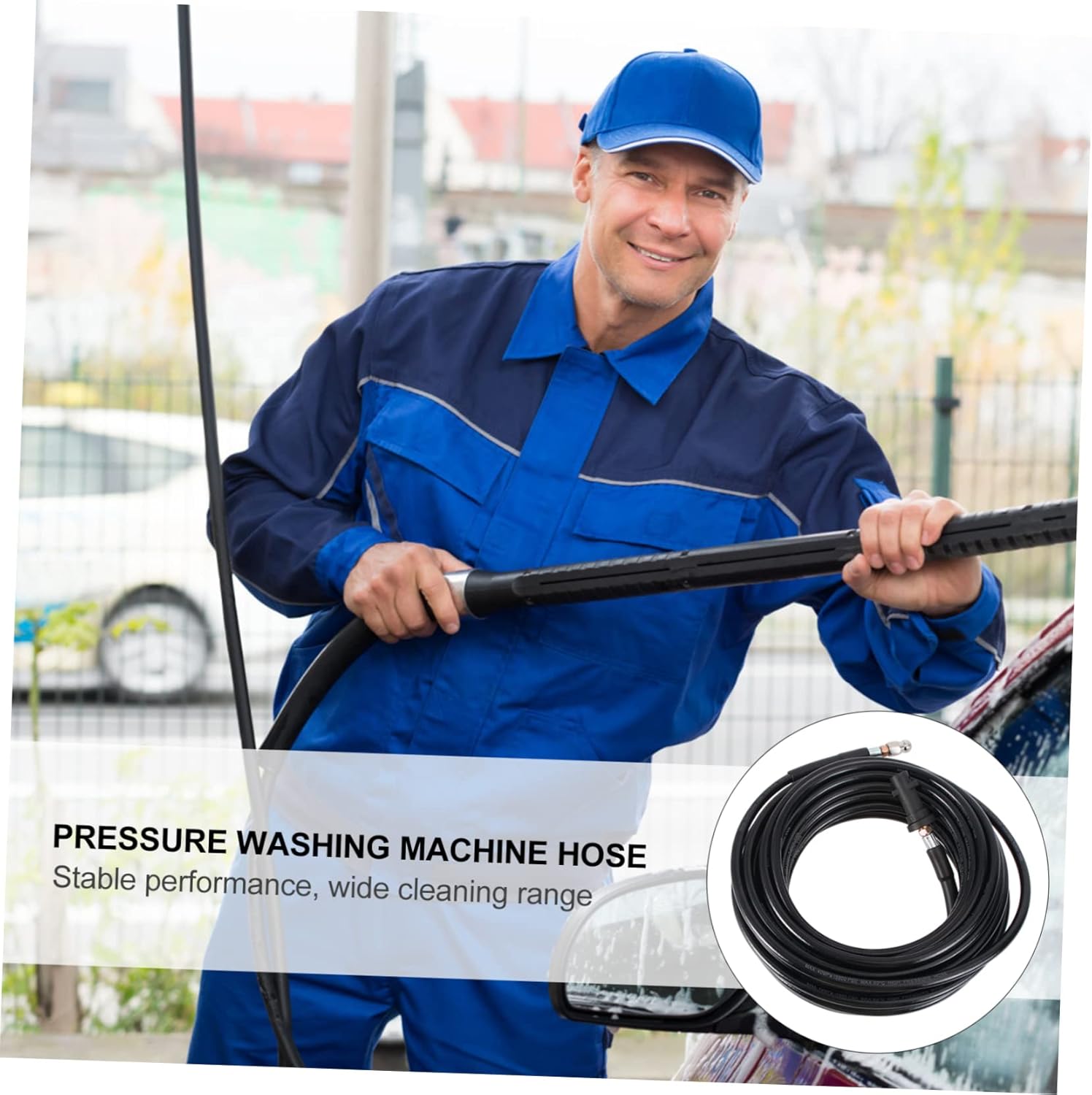 1Pc Pressure Washer Hose for High Pressure Hose Flexible Dredging Compatible with Karcher Models Durable Design for Efficient Drain Cleaning