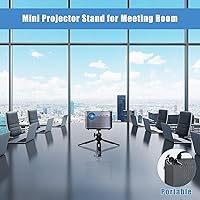 Vista 6 de Mini soporte para proyector, soporte de trípode compatible con DR.J, DBPOWER, Anker, PVO, Artlii, LoongSon, AuKing, ClokoWe, VOPLLS y la mayoría