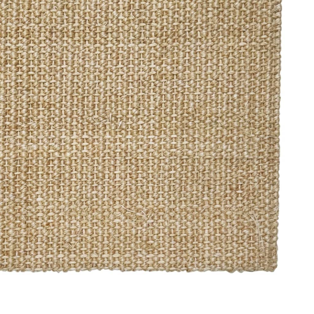 Rascador para gatos, 66 x 300 cm, 100% sisal duradero, con parte trasera antideslizante, adecuada para árboles rascadores, muebles de gatos, juego y dormir, ideal para interiores, fácil