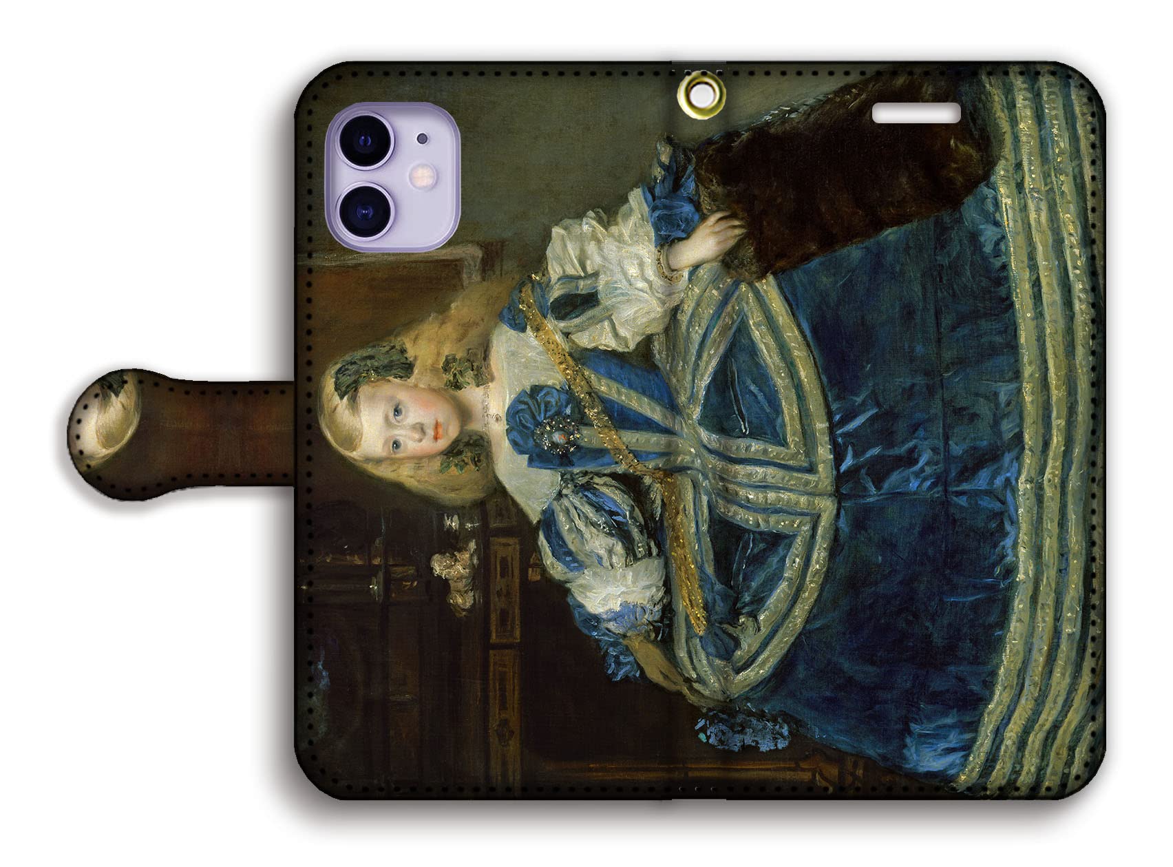 Amazon Co Jp 手帳型 スマホケース ベラスケス 世界の名画 宮廷画家 バロック絵画 名画 スペイン 絵画 アート Art Iphone Iphone11 マルガリータ王女 家電 カメラ