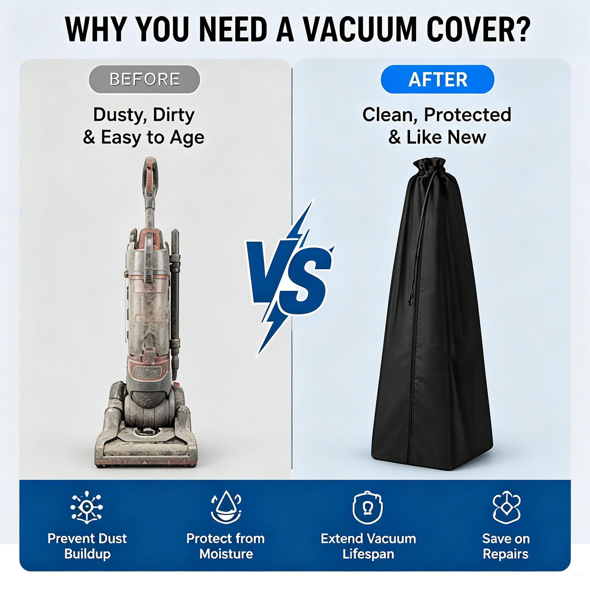 Custodia Aspirapolvere Verticale Compatibile con Dyson Cyclone V11 Fluffy 2019-Present