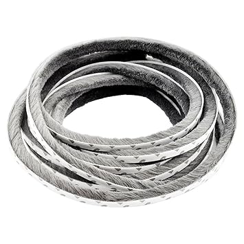 T&B 787 Inch Self-Adhesive Pile Weatherstrip for Windows & Doors 3/8-Inch x 3/8-Inch x 65.6 ft, (20m, Grey)