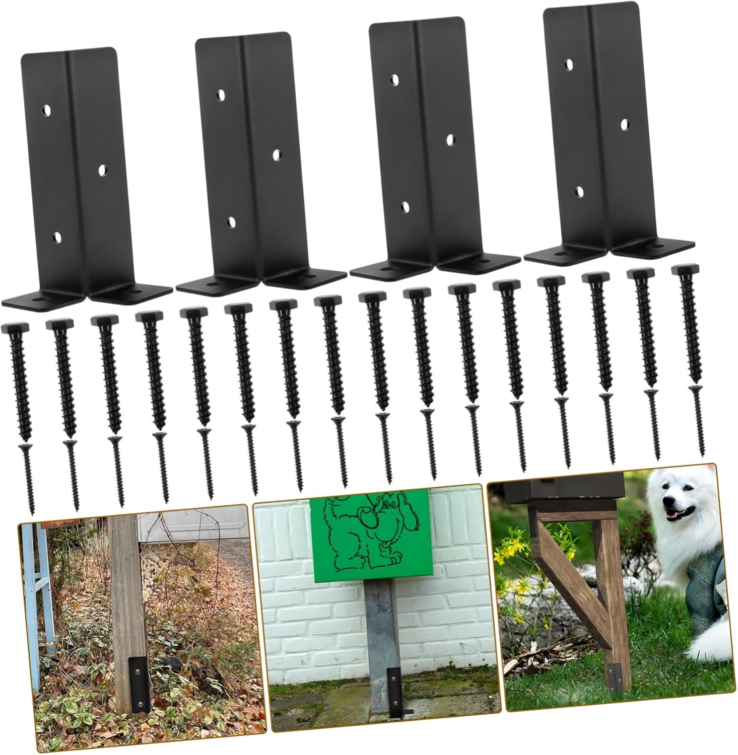 1set Railing Post Protector Mailbox Base for Deck Fence and Pavilion Easy Installation Non- Design Mailbox Post Base Protector