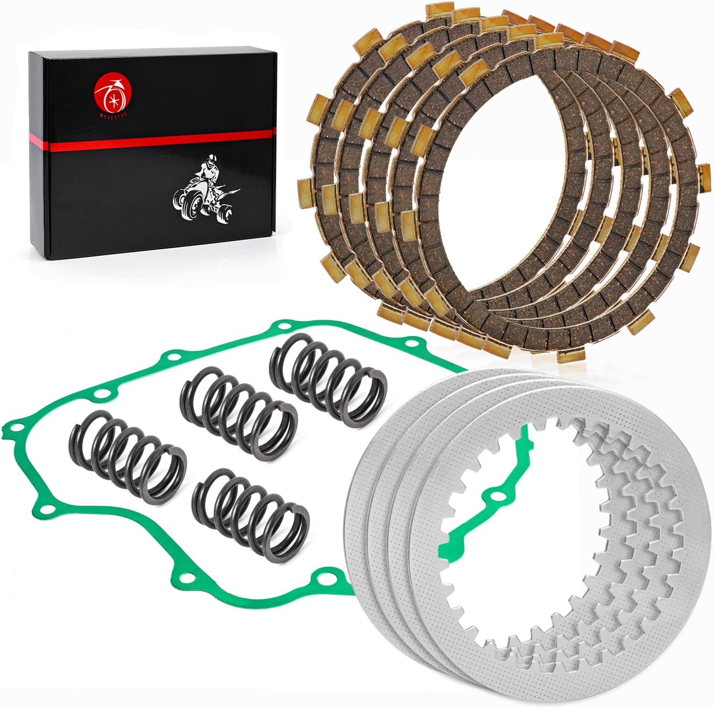 Clutch Kit Heavy Duty Springs & COVER Gasket For Kawasaki 1988-2007 Ninja 250R EX250
