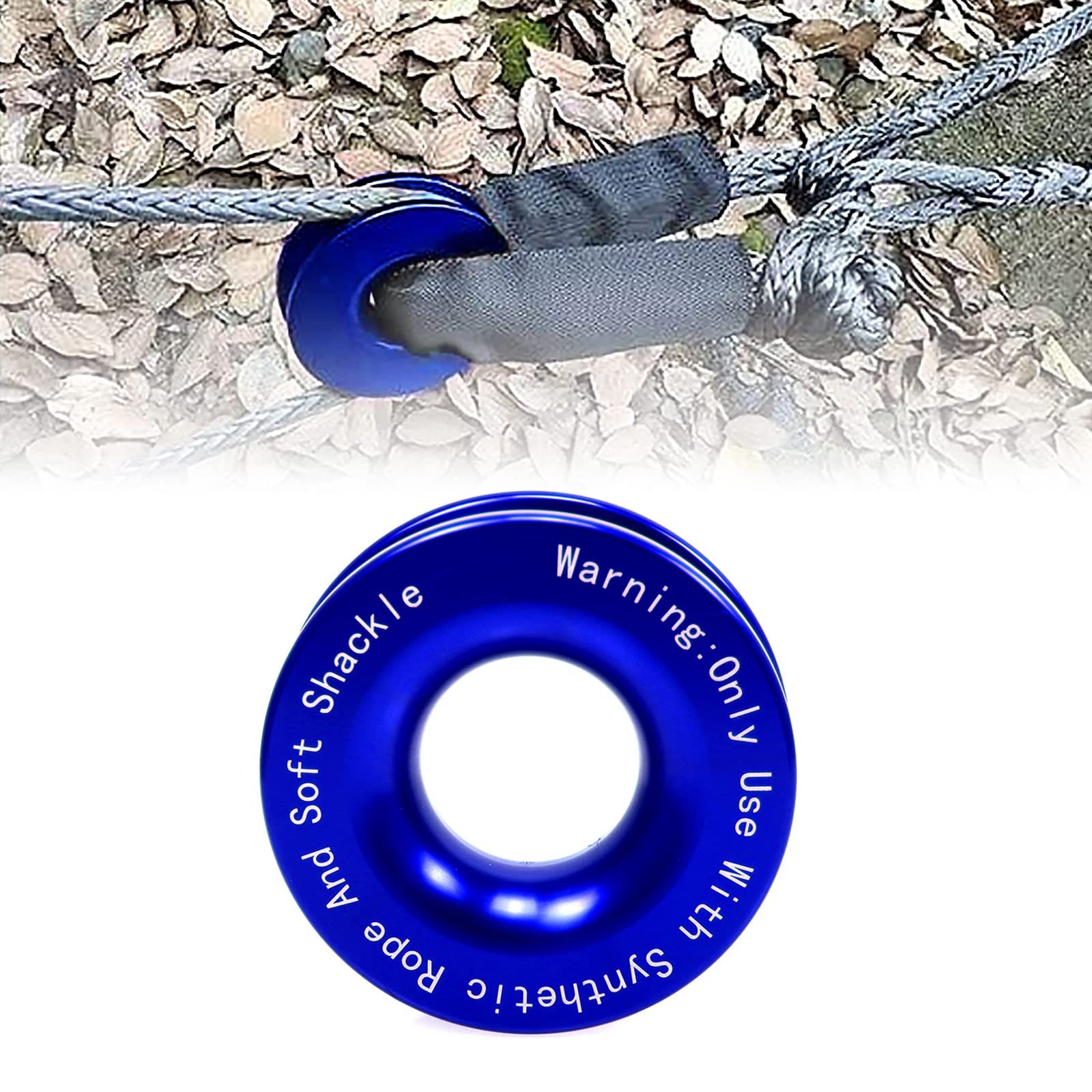 Anneau De Récupération RENO En Aluminium 7075 - Capacité 66 000 Lbs - Pour Treuil VTT, 4x4, Camion