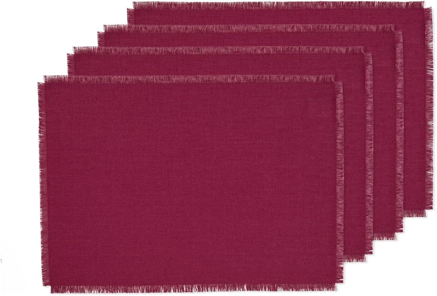 Solino Home Servilletas de tela de lino con flecos, juego de 4 servilletas de cena de 20 x 20 pulgadas, 100% lino puro, servilletas de tela vintage
