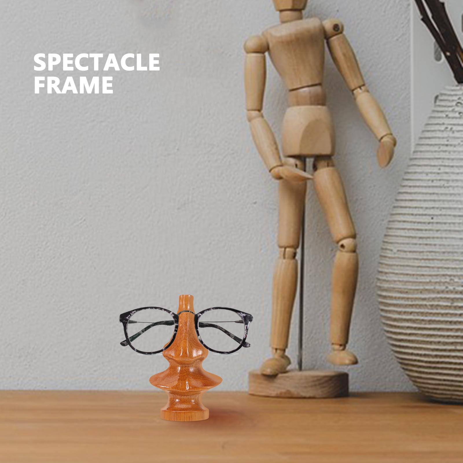 SOLUSTRE Holz Brillenhalter Sonnenbrillen Displayständer für Schreibtisch mit Stabiler Konstruktion und Minimalistischer Form für Auto und Professionelle Nutzung