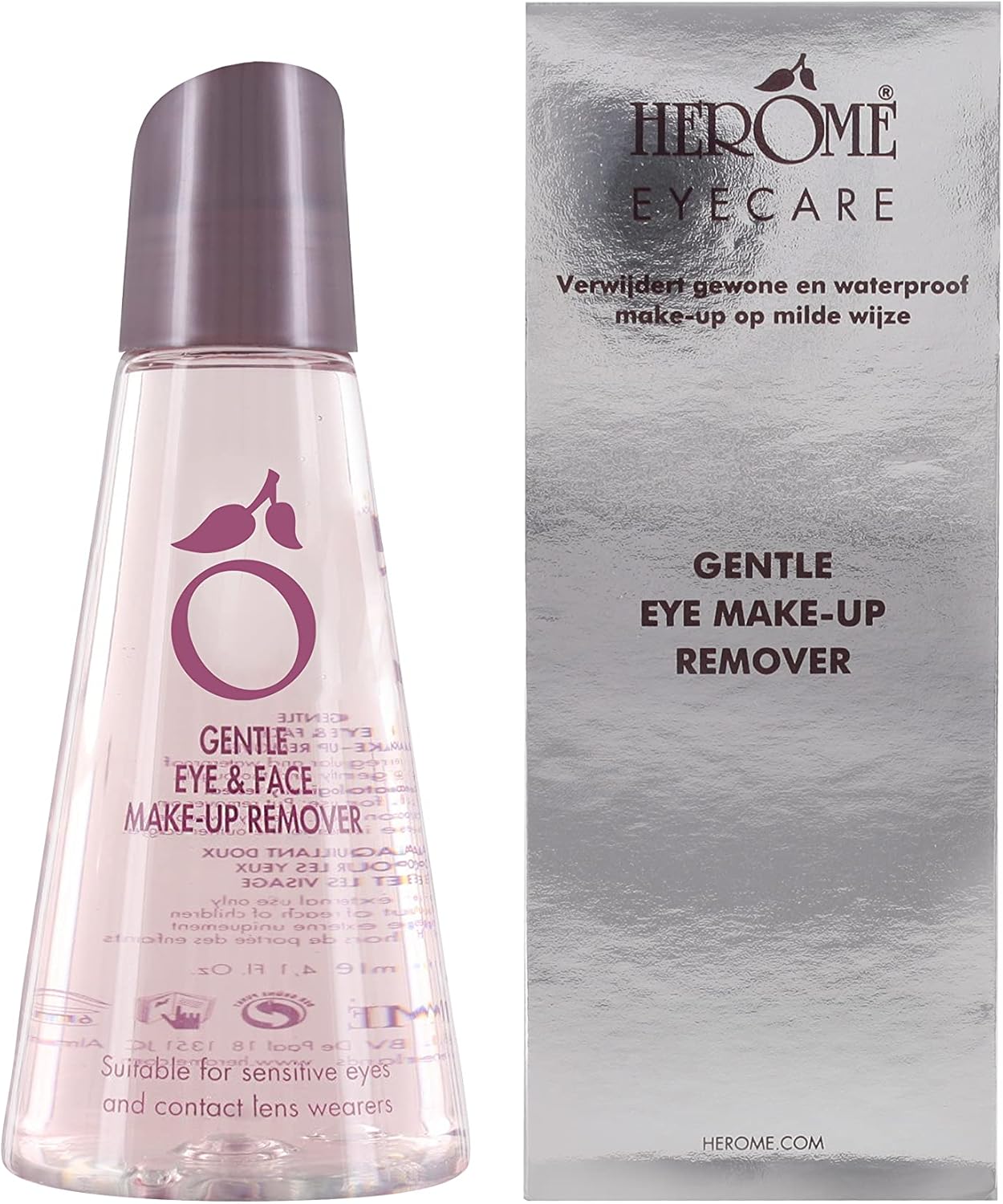 Herome Eye Care Oogmake-up remover – Gentle Eye make-up remover – Verwijdert effectief (waterproof) make-up – een Vetvrije Milde Remover met Kamille – 120ml.