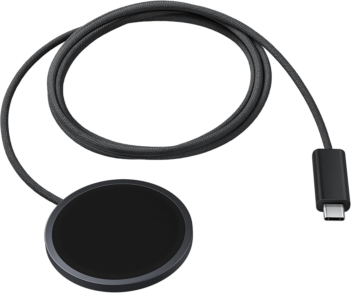 Cargador inalámbrico rápido magnético Qi2 oficial Samsung 2026 (EP-P2900BBEGWW)