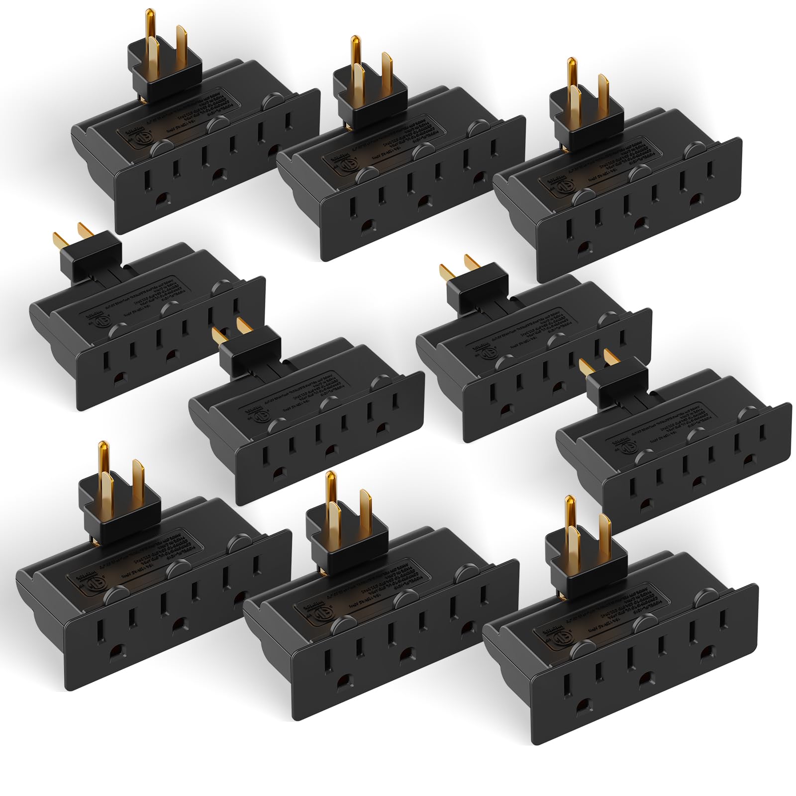 TESSAN 2-Pack UK Travel Adapter With 3 USB Ports – Type G Plug For US To UK, Ireland, Dubai & More