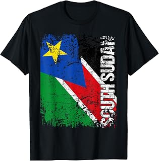 SOUTH SUDAN Flag Vintage Distressed SOUTH SUDAN T-Shirt