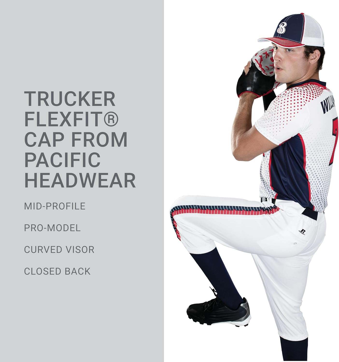 Pacific Headwear Unisex-Adult Pacific Headwear Trucker Flexfit® Cap - Image 7