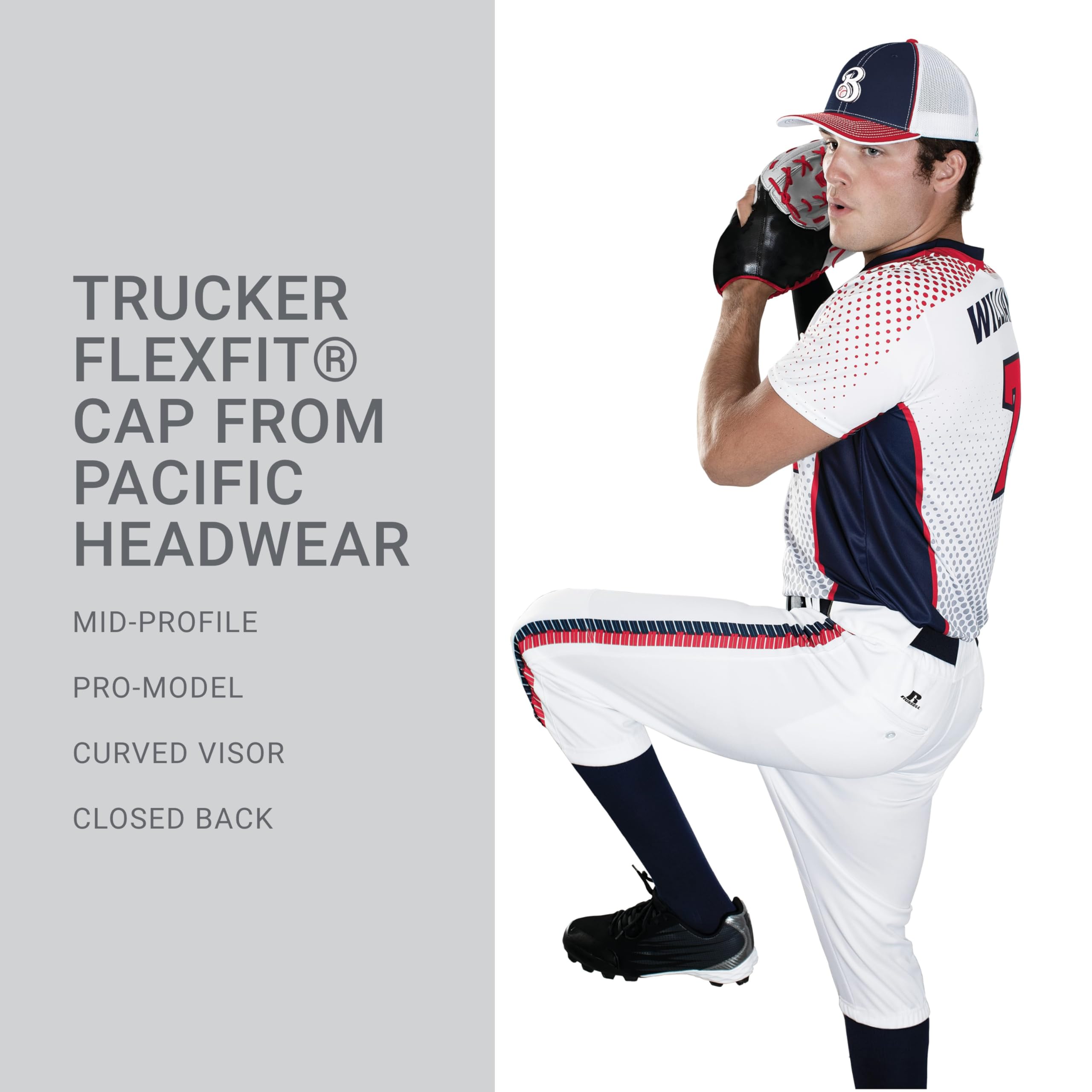Pacific Headwear Trucker Flexfit cap Cappello, Berretto da Baseball Unisex-Adulto