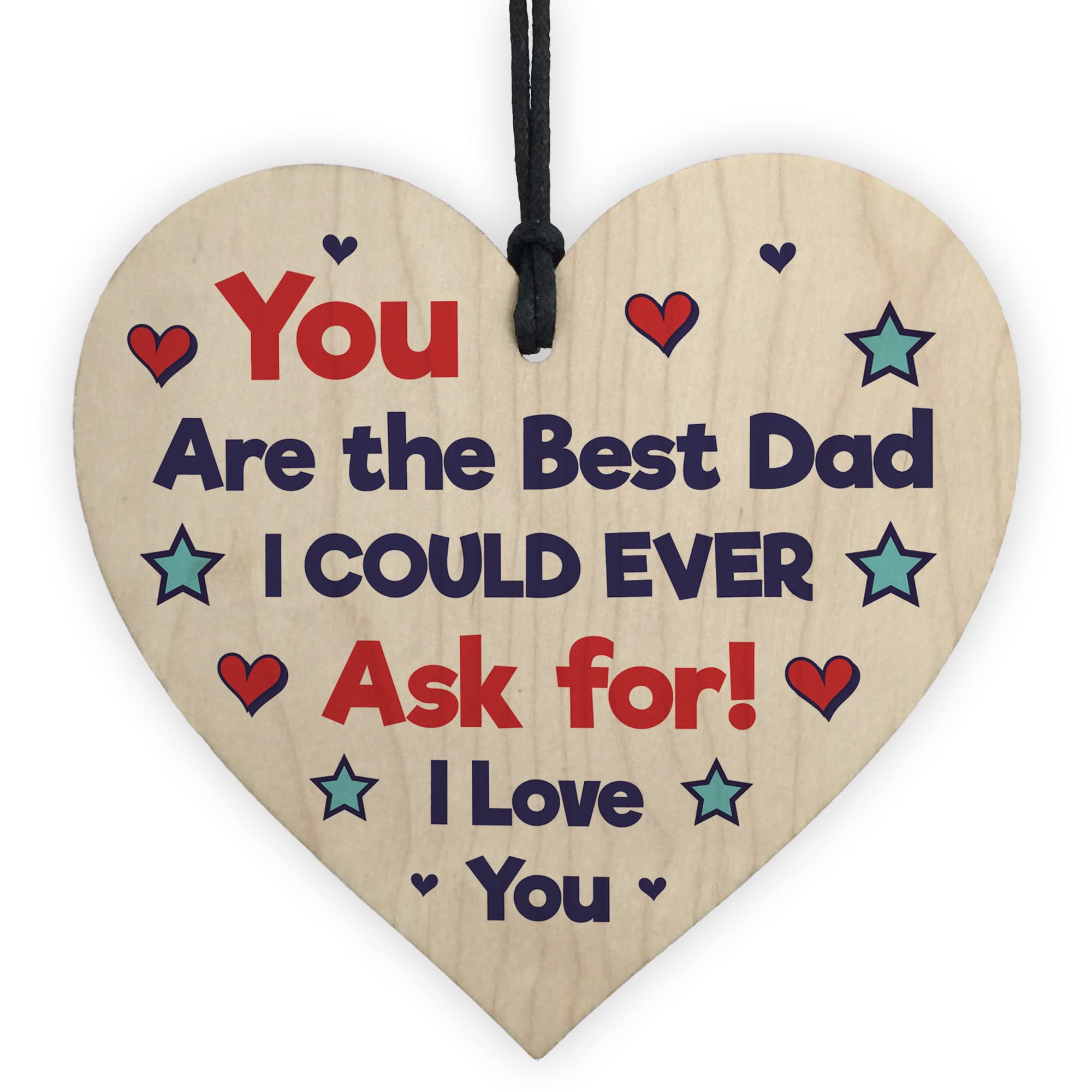 Father's Day Card, Humorous Father's Day Card, Funny Fathers Day Card, Birthday Card For Dad, Father's Day Cards, Dad Birthday Card, Dad Card From Daughter, Dad Card From Son (Wood Heart)