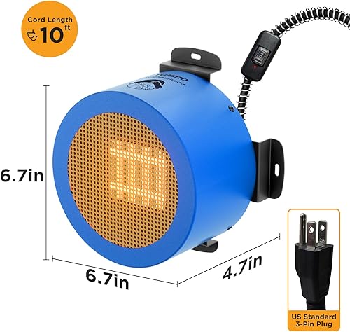 Miniatura 7 de TURBRO Casa térmica para perros al aire libre, refugio de hierro aislado y resistente a la intemperie para salvajes y perros en el exterior, cama