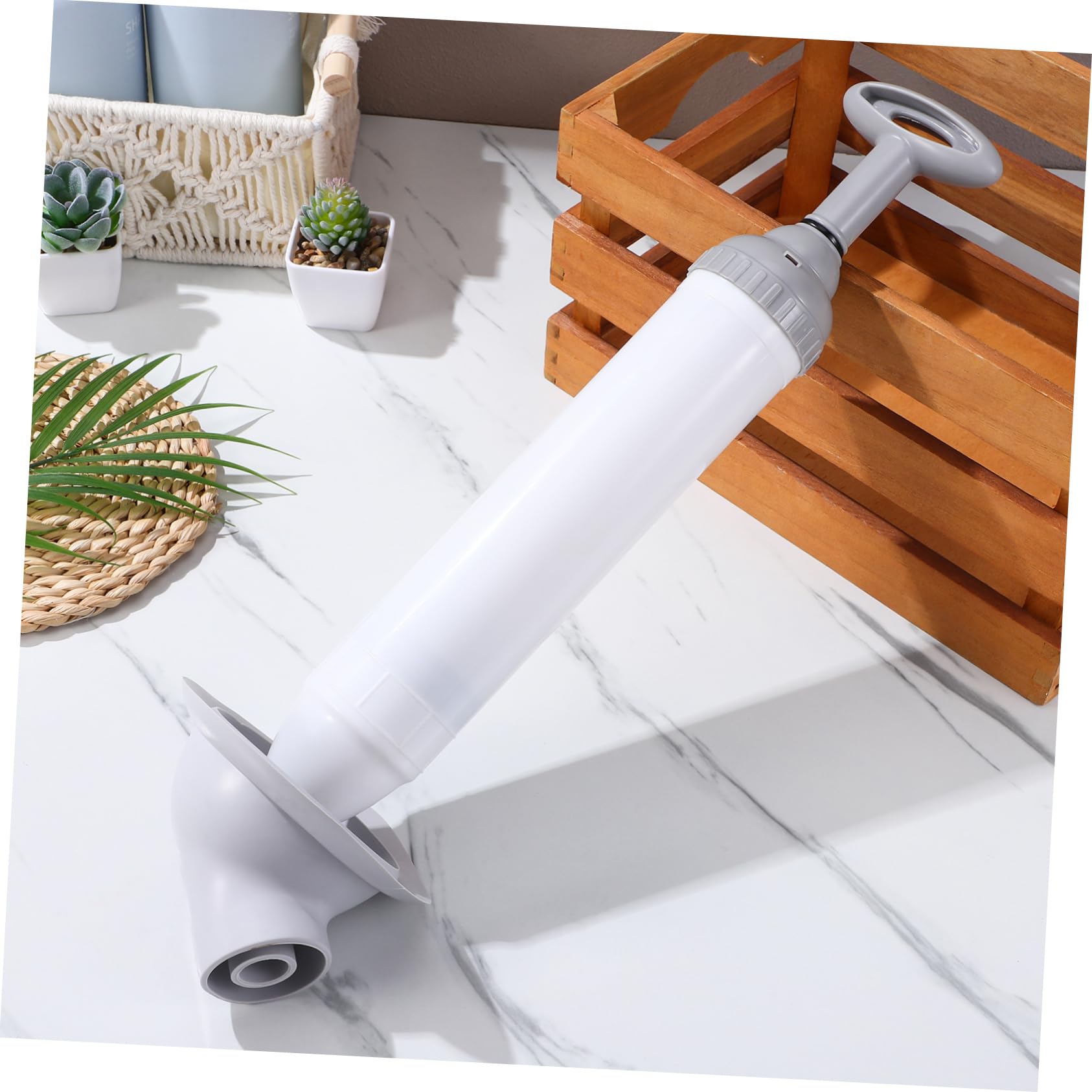 SHINEOFI Sturalavandini per WC a Pressione, Sblocco Rapido per Scarichi e Lavandini, Testa Curva, Struttura Robusta in Acciaio Inox e Pp, Bagno e Cucina