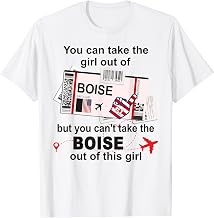 Flight Ticket Boise - Girl from Boise Boarding Pass T-Shirt