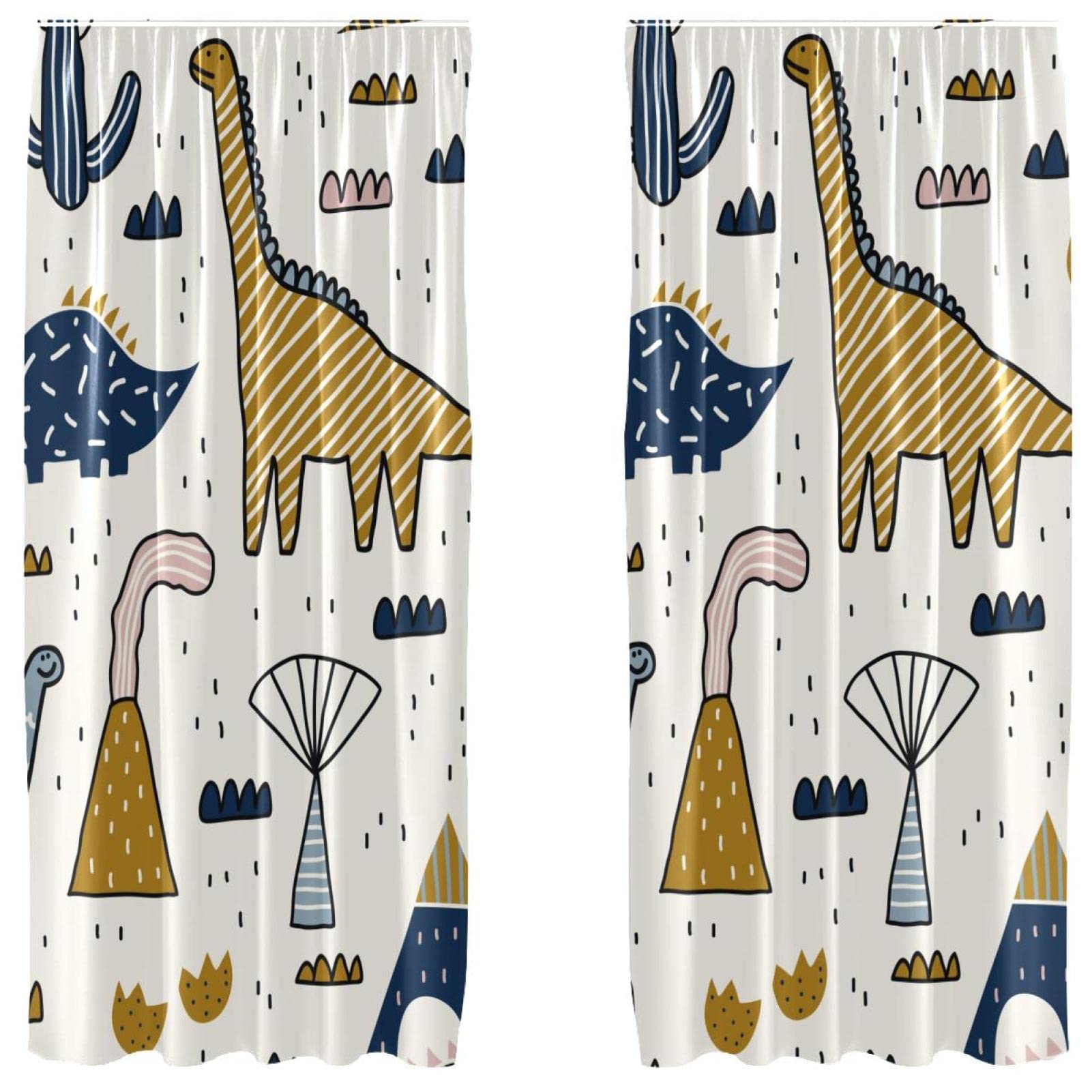 Rideaux occultants dinosaure microfibre rideau thermique enfant 140x213