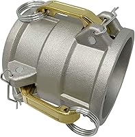 Vista 3 de Gloxco Acoplador de aluminio tipo DD leva y carrete de ranura, 3" Camlock hembra x 3" Camlock hembra (CAM-30-DD-AL)