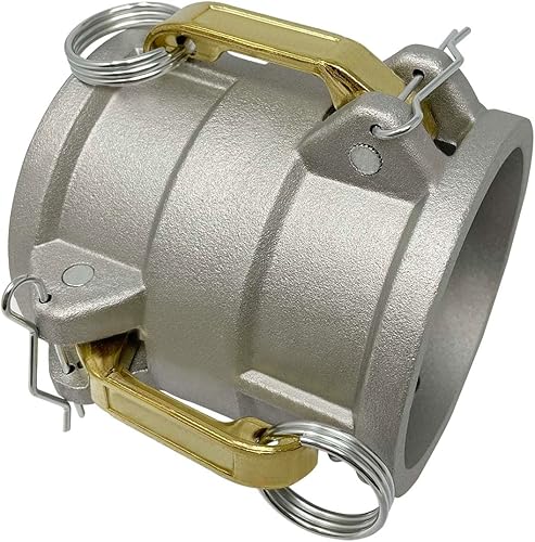 Miniatura 3 de Gloxco Acoplador de aluminio tipo DD leva y carrete de ranura, 3" Camlock hembra x 3" Camlock hembra (CAM-30-DD-AL)