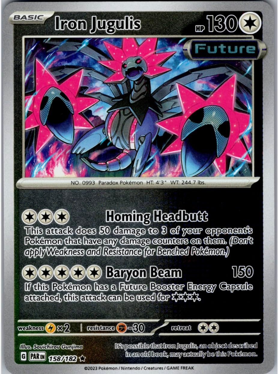 Iron Jugulis 158/182 Paradox Rift Reverse Holo Rare