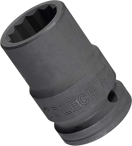 TA-VIGOR 12-Kant-Stecknuss, 3/4-Zoll-Antrieb, 21 mm, metrische Spindel-Achsenmut