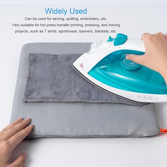YWBL-WH Heat Press Machine Mat Mat, 12x12 Inch Non Stick Fireproof Ironing Pad for Easy Press 2, Pressing, HTV Insulation Transfer Projects, Suitable for Sewing, Quilting, Embroidery