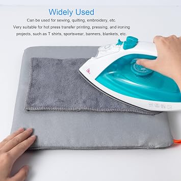 YWBL-WH Heat Press Machine Mat Mat, 12x12 Inch Non Stick Fireproof Ironing Pad for Easy Press 2, Pressing, HTV Insulation Transfer Projects, Suitable for Sewing, Quilting, Embroidery