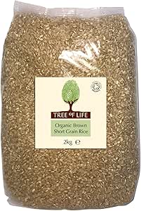 Tree of Life Organic Brown Rice - Short Grain - 2 Kg (Pack of 6)