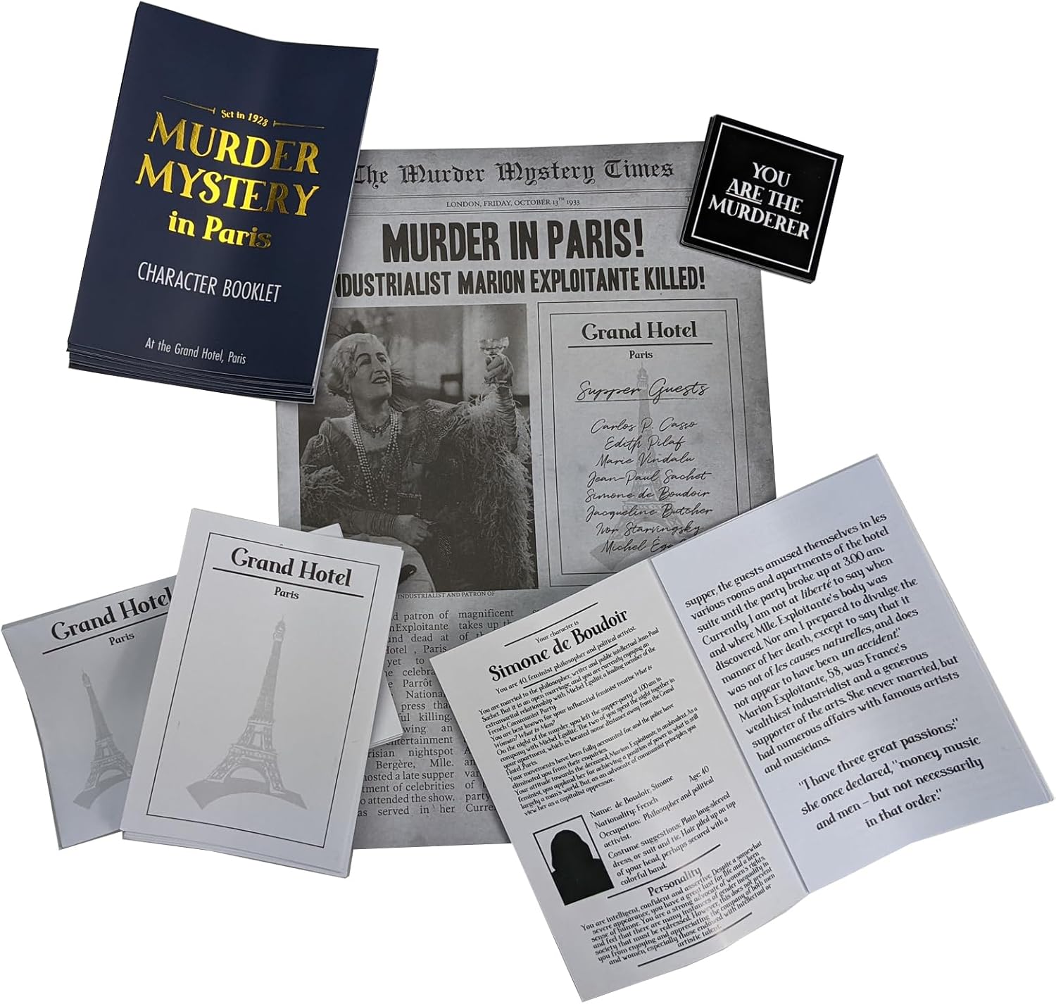 Lagoon L1145 Murder Paris Mystery Game, Braun
