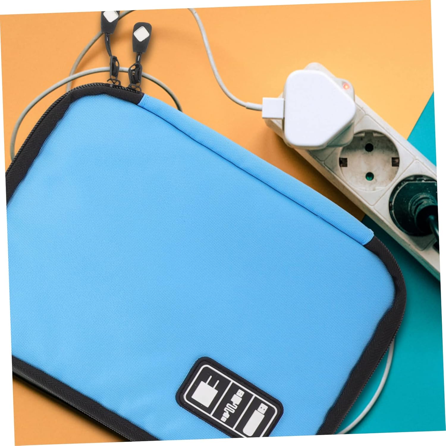 Hemobllo 3pcs Digital Cable Organizer Pouch Multi-partition Storage Bag for Travel Accessories Neat and Portable Electronic Carrying Case