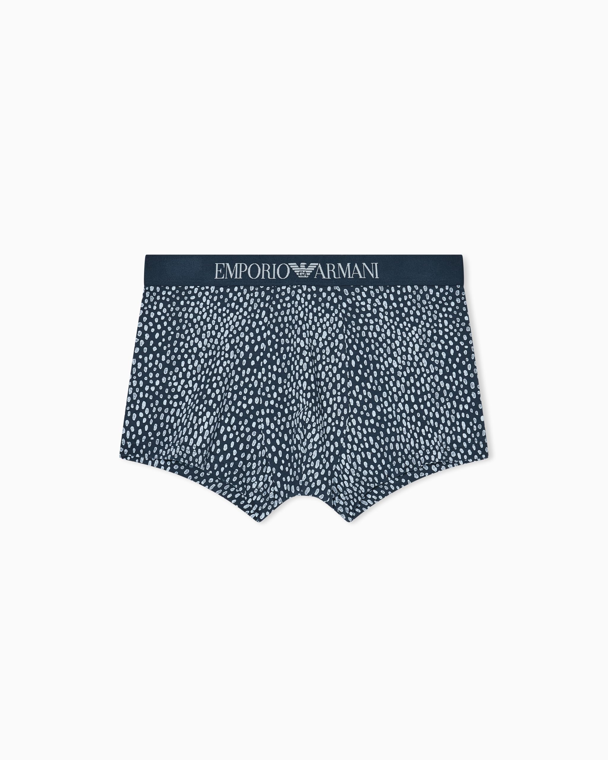 Emporio Armani Men's Pattern Mix Trunk Blue XL