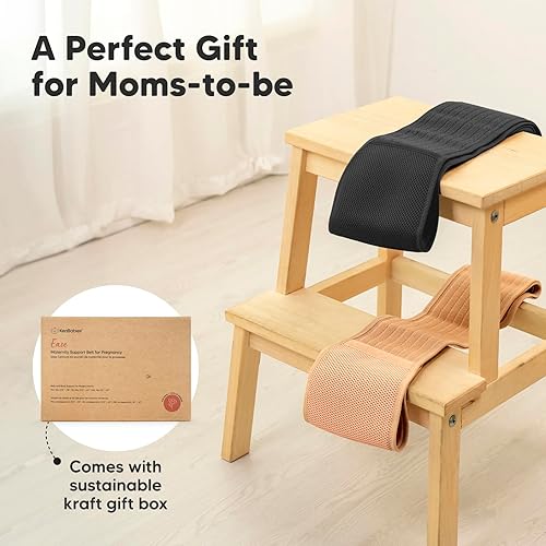 Miniatura 9 de KeaBabies - Banda de maternidad para el embarazo, suave y transpirable, cinturón de apoyo para el vientre, apoyo pélvico, banda para pantalones,