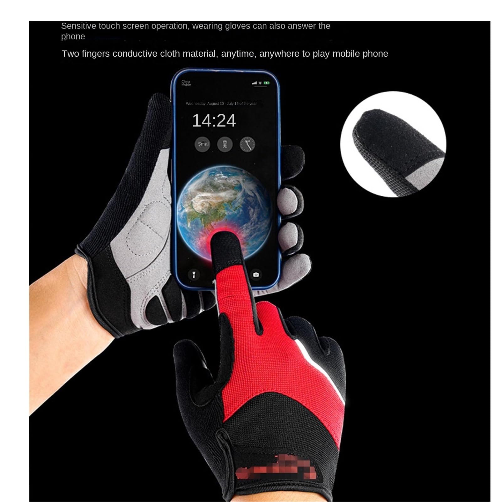 Fahrradhandschuhe Vollfinger-Handschuh Mit Stoßfesten, Gepolsterten Touchscreen-Rennrad-Mountainbike-Handschuhen Radsporthandschuhe