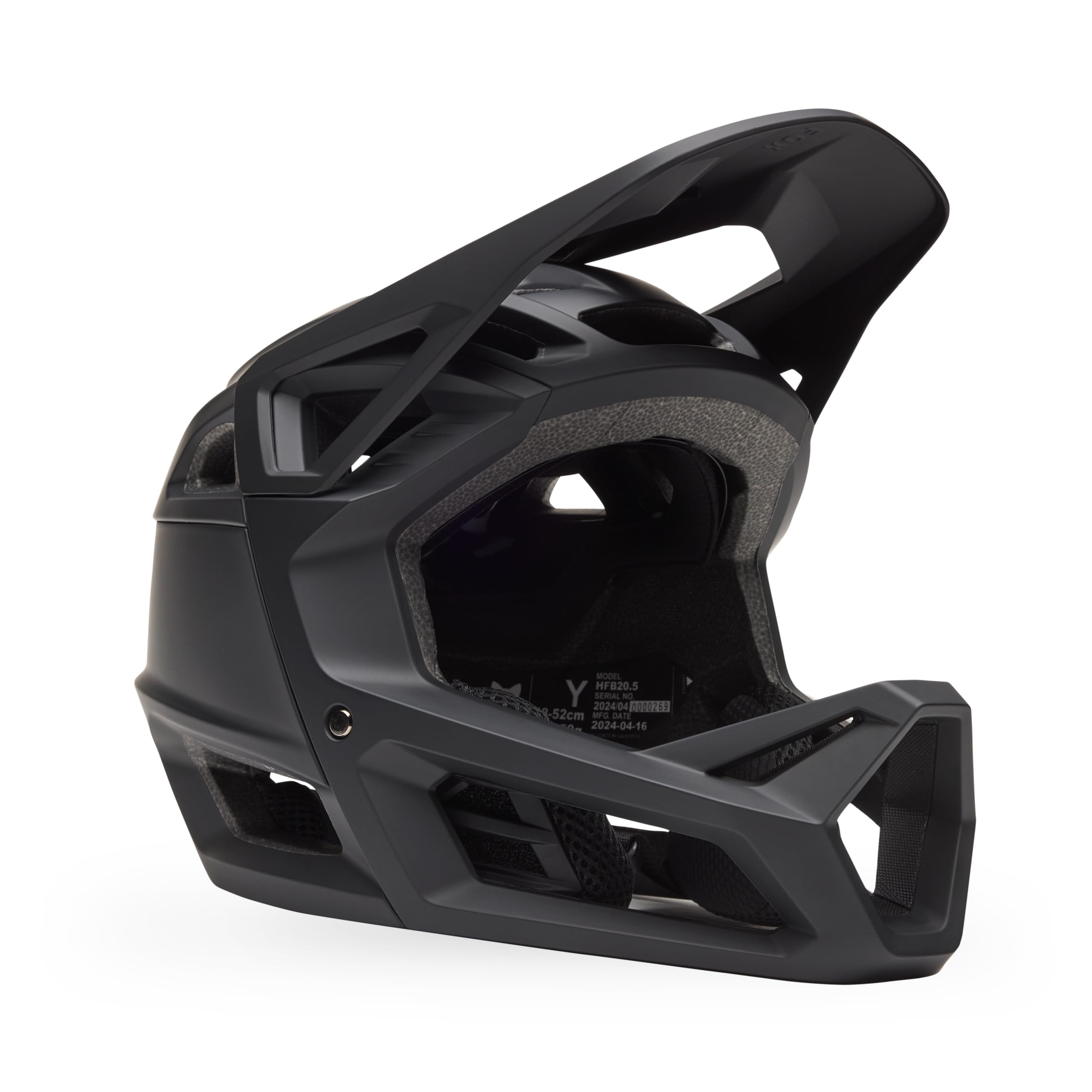 Fox Racing Youth Proframe Matte Black -Unisex- Fahrrad Helm, optimaler Schutz, hohe Belüftung, anpassbare Passform