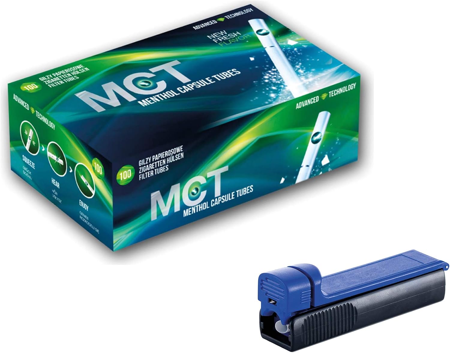 MCT Menthol z Click Capsule Tubes Klick do rozłożenia (MCT 500 + stoper)