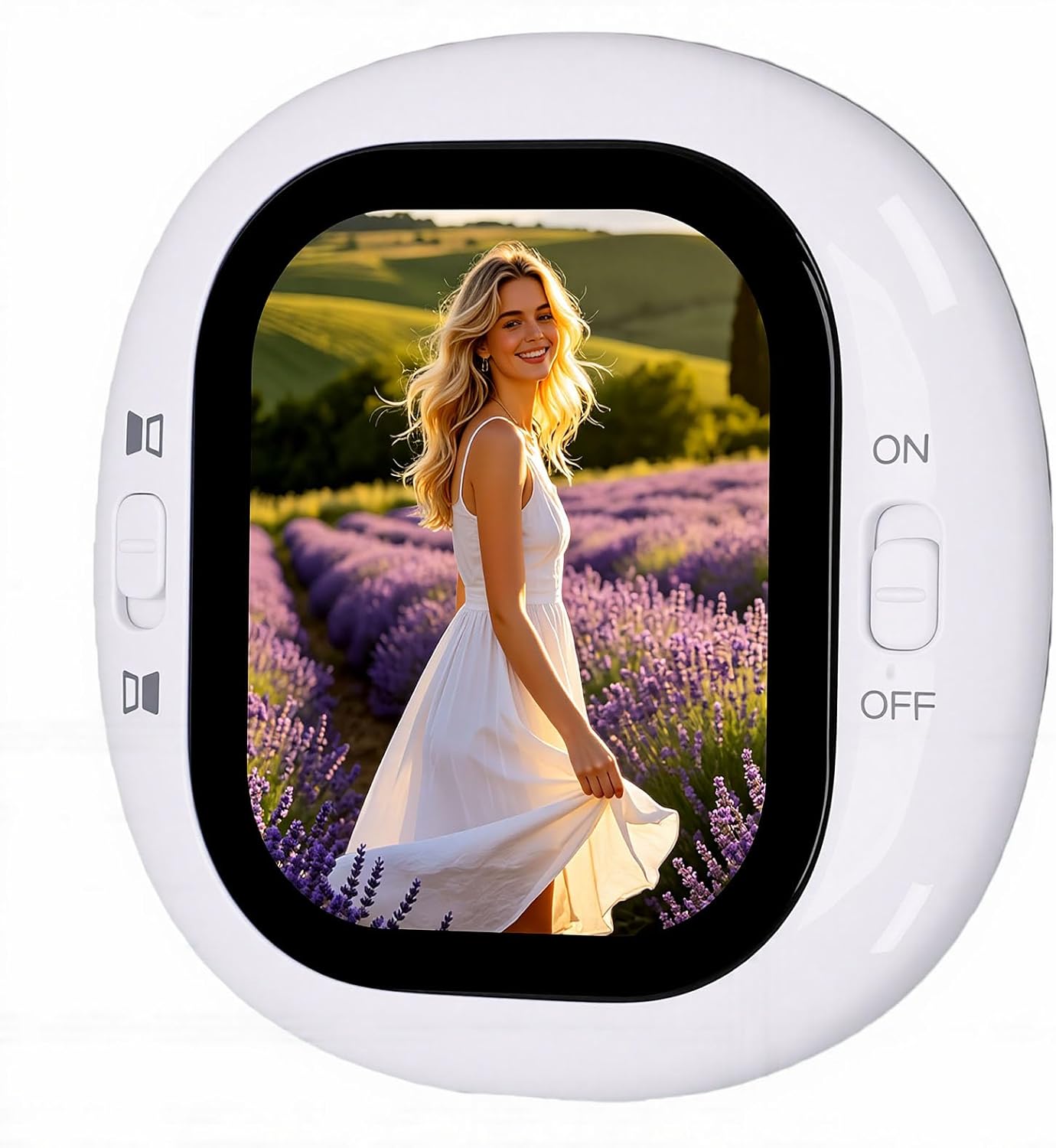 Diyeeni Selfie Monitor Screen, 2.1 Inch 410x502 WiFi Magnetic Back Camera Monitor, Vlog Selfie with Real Time Preview for iOS Phone Live Streaming Vlogging