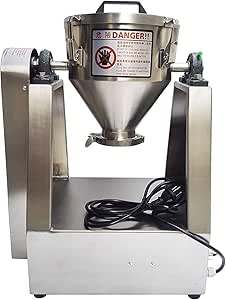 GDEVNSL 2KG Lab Powder Mixer Particle Blender Stainless Steel Type: Buy ...