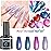 senvenski Pearl Mermaid Gel Nail Polish Kit - UV/LED Soak Off Nail Art Set with Purple Blue Green Pink Holographic Shell Shiny Glitter Colors | Manicure Gift Kit for Women Salon Home Use (CS014)
