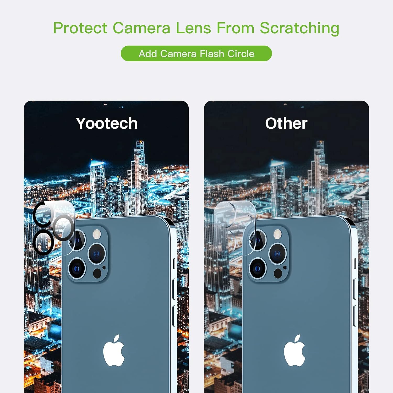 yootech [3 Pack] Screen Protector Designed for iPhone 12 Pro Max +[2 Pack]Tempered Glass Camera Lens Protector, Case Friendly Tempered Glass Film 6.7 Inch[Installation Frame][HD Clear][Anti-Scratch]