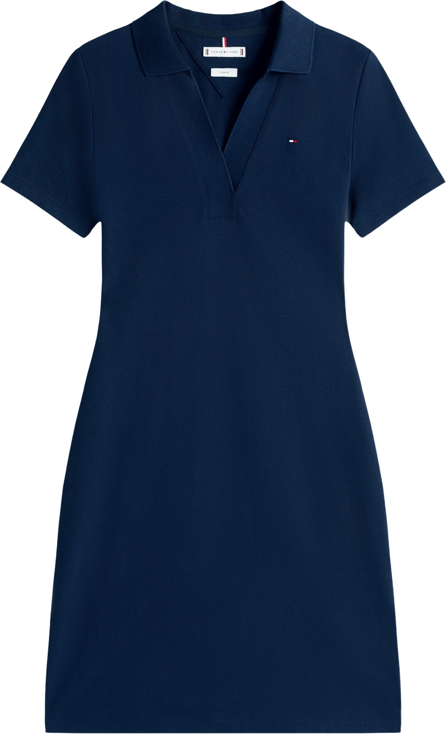 Tommy Hilfiger SLIM OPEN NK POLO SUKIENKA SS WW0WW42567 Kobiety Slim Open Nk Polo Dress Ss Ww0ww42567